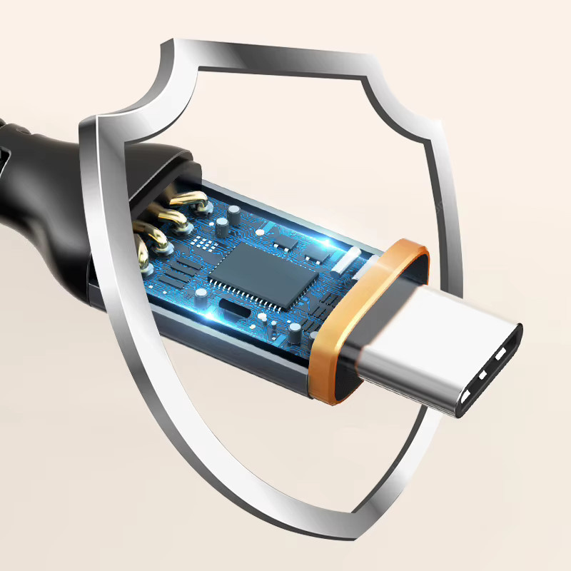 CABLETIME USB Typ-C Schnellladekabel 5A QC3.0 in Schwarz - Bild 4