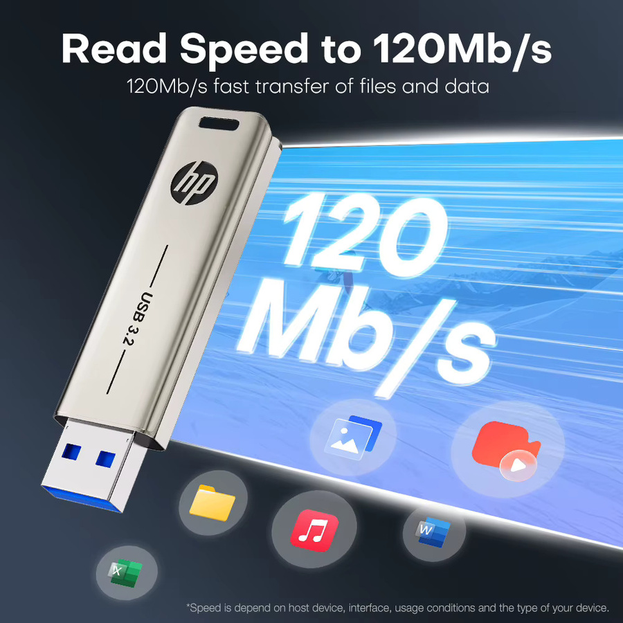 HP USB 3.2 Flash-Laufwerk Metall-Stick in Silber mit 32 GB Speicher für PC und Desktop - Bild 4