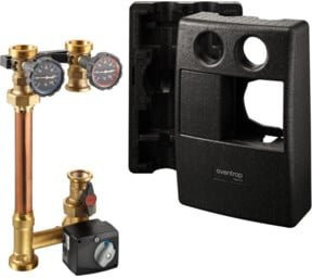 Oventrop Anbindsystem Regumat M3-180 DN 32 ohne Pumpe mit Wandhalterung und Isolierung - Bild 1