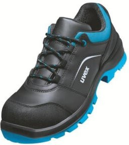 Uvex Halbschuhe Xenova S3 Sicherheitsschuhe Schwarz Blau Größe 50 Weite 12 - Bild 1