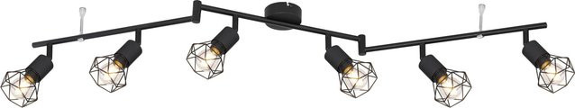 Globo Strahler Xara I 6-flammig Schwarz matt B/T/H: 120 x 80 x 220 cm - Bild 1