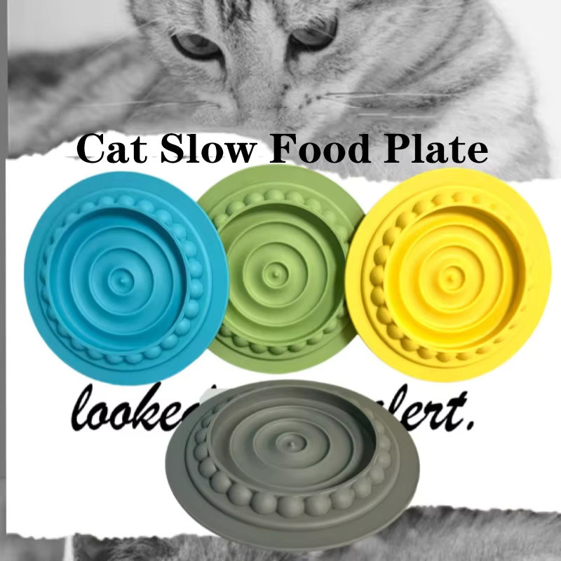 EelJoy Slow Food Matte für Katzen in Grau zur Vermeidung von verrutschenden Futternäpfen - Bild 4