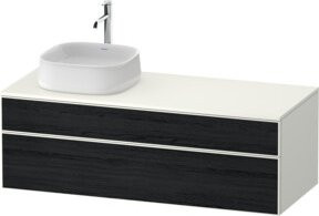 Duravit Waschtischunterschrank Zencha in Schwarz und Weiß mit Einrichtungs-System, Breite: 130 cm, Tiefe: 55 cm, Höhe: 55 cm - Bild 1