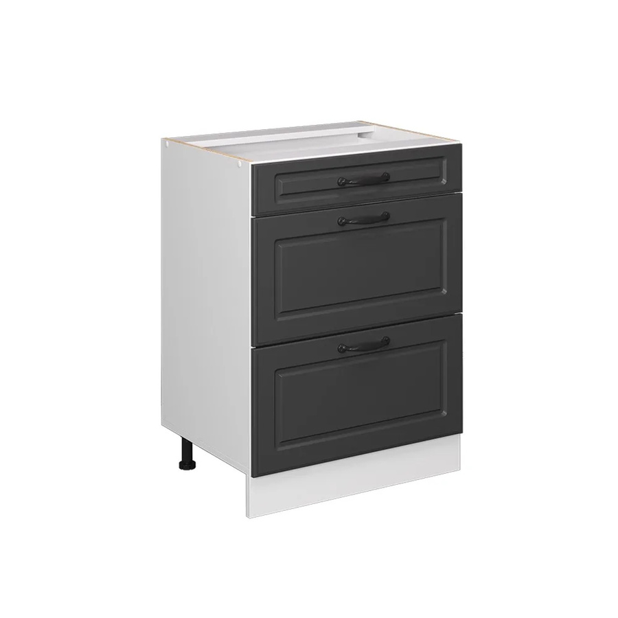Vicco Küchenunterschrank R-Line Landhaus in Anthrazit und Weiß mit Schubladen, Breite: 60 cm - Bild 2