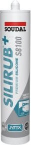 Soudal Silirub+ S8100 Silikon in Transparent mit 300 ml - Bild 1