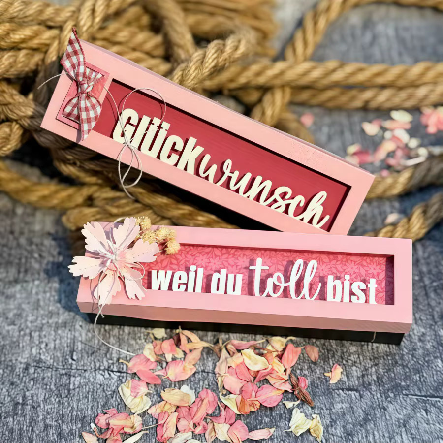 Metall-Stanzformen Glückwunsch Weil Du Toll Bist Silber für DIY Scrapbooking und Kartenherstellung - Bild 4