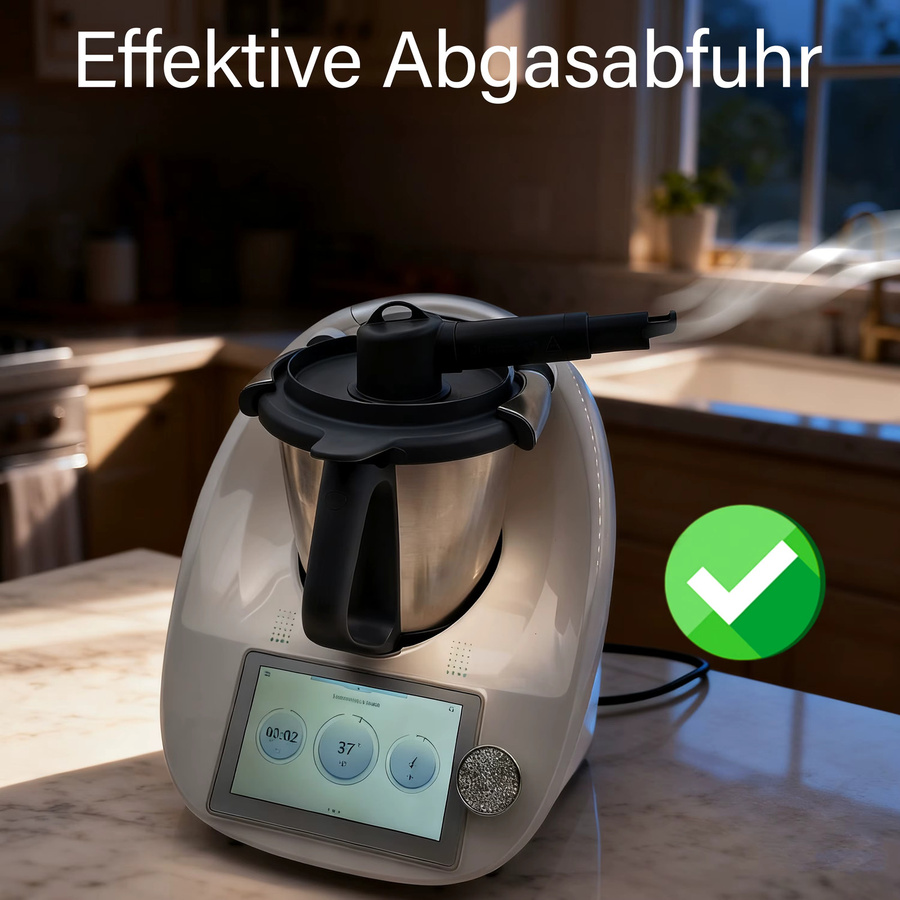 Vorwerk Dampfumleiter für Thermomix TM31 TM5 TM6, Hitzebeständiger Dampfabweiser zum Schutz deines Küchenschranks - Bild 4