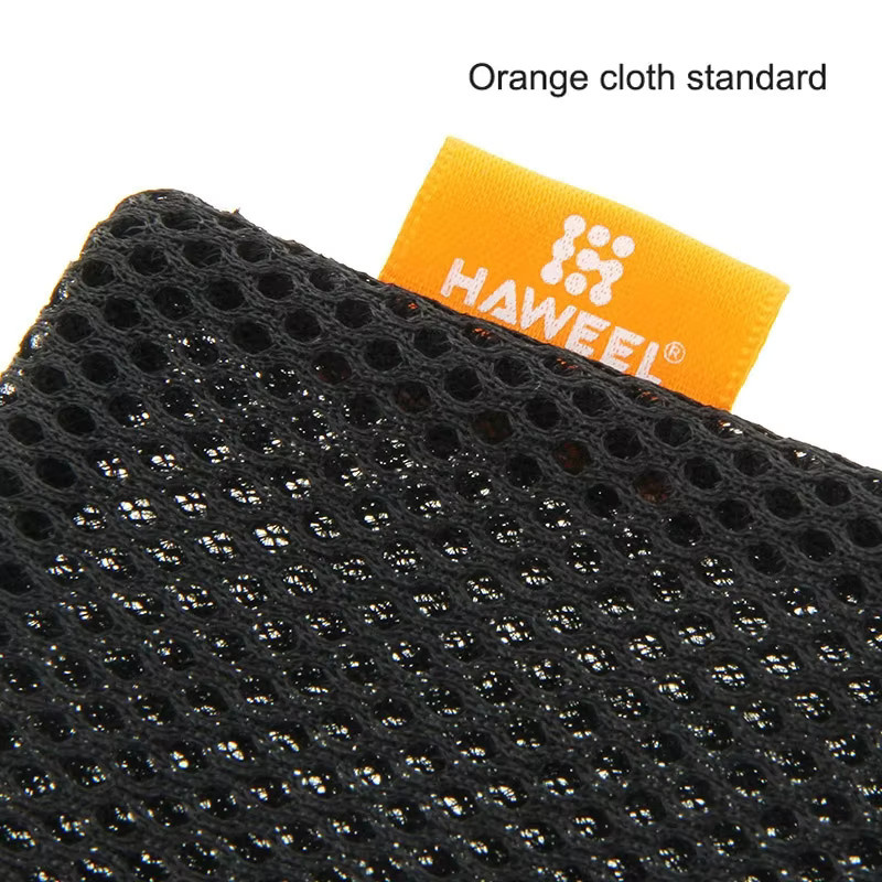 HAWEEL Nylon-Netzbeutel mit Kordelzug und Halteschnur für iPad und Tablets bis 7,9 Zoll, Schwarz, B: 24 cm, H: 16 cm - Bild 4