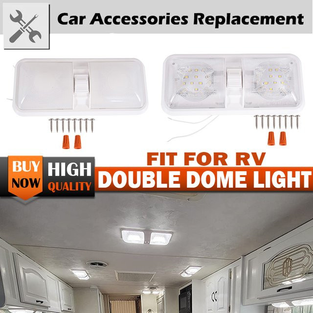 Rhyming Highlight LED Deckenleuchte für Wohnmobile und Camper, verstellbar, weißes Licht, transparent/weiß - Bild 1