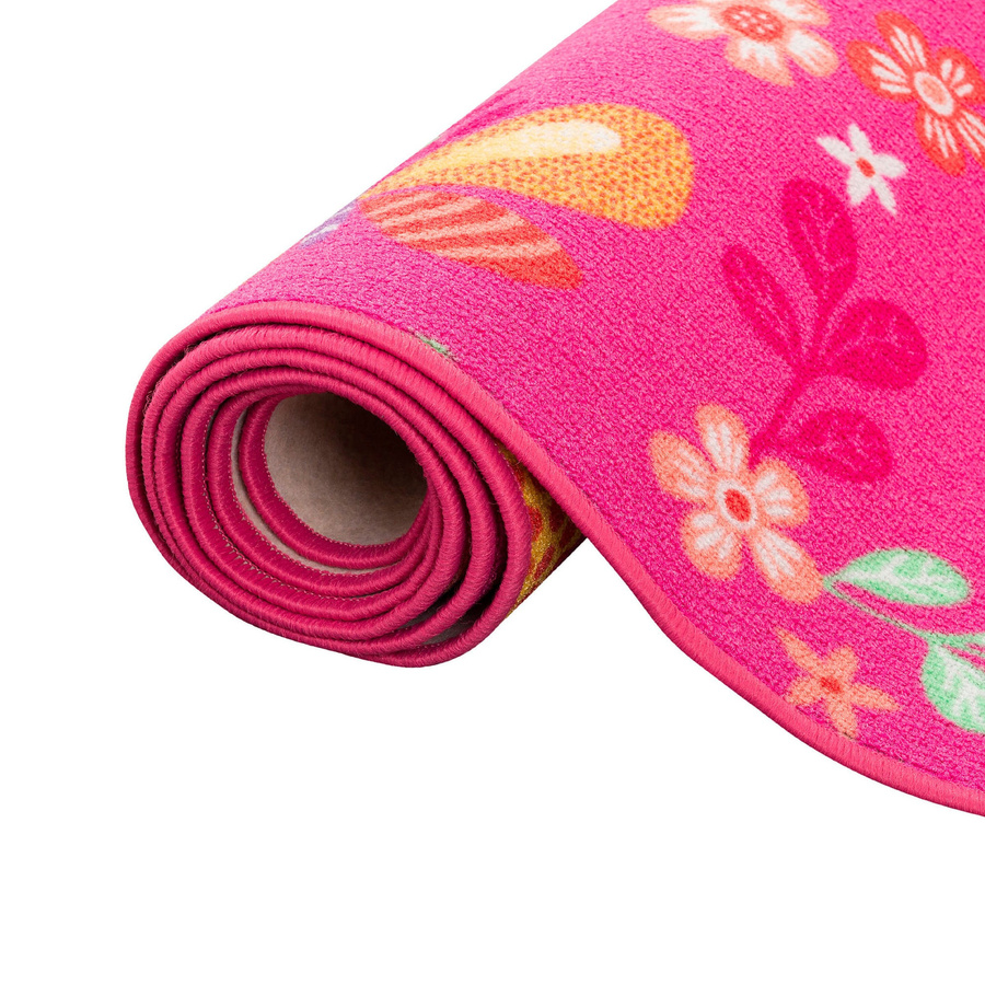 Snapstyle Kinder- und Spielteppich, handgetuftet, rechteckig, Multicolour Pink, aus Polypropylen, pflegeleicht und unterfahrheizunggeeignet - Bild 2