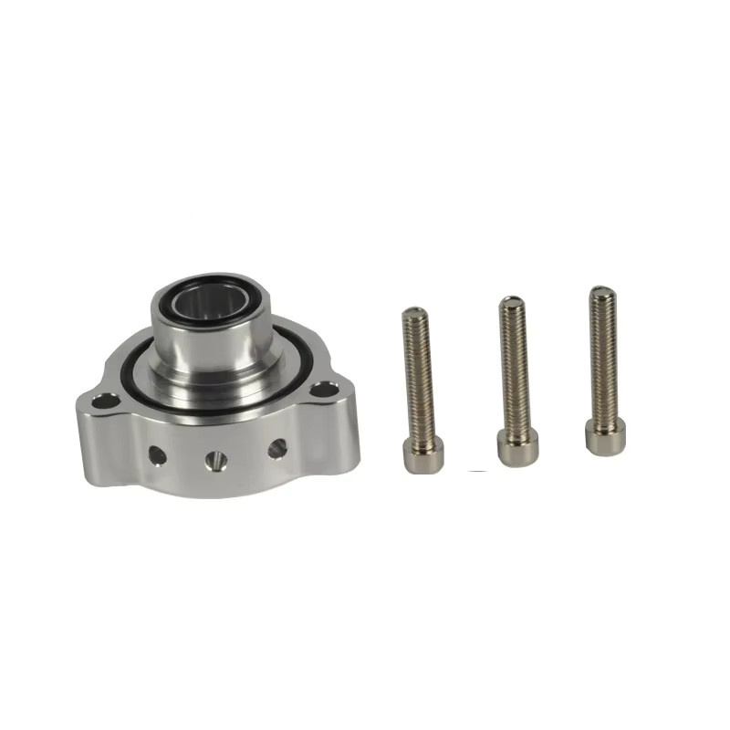 FMSPMER Aluminiumteil Turbo Abblasventil Adapter für Mercedes A180, A250, CLA 250 und GLA 250 für Übergehungssound in Schwarz und Silber - Bild 3