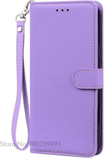 Leder-Brieftasche Klapphülle für Xiaomi Poco M6 Pro 4G / 5G und Poco M6 5G in Purple - Bild 1