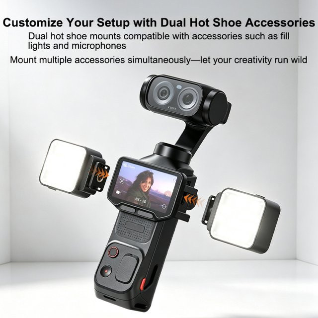 Insta360 Luna Ultra Multifunktions-Erweiterungsrahmen mit Schnellverschluss und zwei Cold-Shoe-Halterungen, Schwarz, 11 g - Bild 1