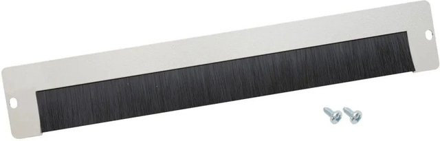 HMF 66429 Kabeldurchführung mit Bürsteneinsatz für 19 Zoll Serverschrank in Lichtgrau - Bild 1