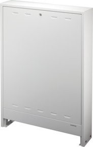 Oventrop Aufputzschrank für Regudis W-HTE in Weiß aus Stahl, B/T/H: 75,0 x 16,0 x 74,5-86,0 cm - Bild 1