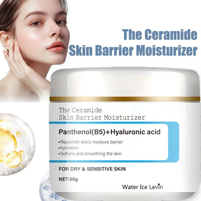 Water Ice Levin Ceramid-Feuchtigkeitscreme mit Panthenol und Hyaluronsäure, Gesicht, Trockene und Empfindliche Haut - Bild 1