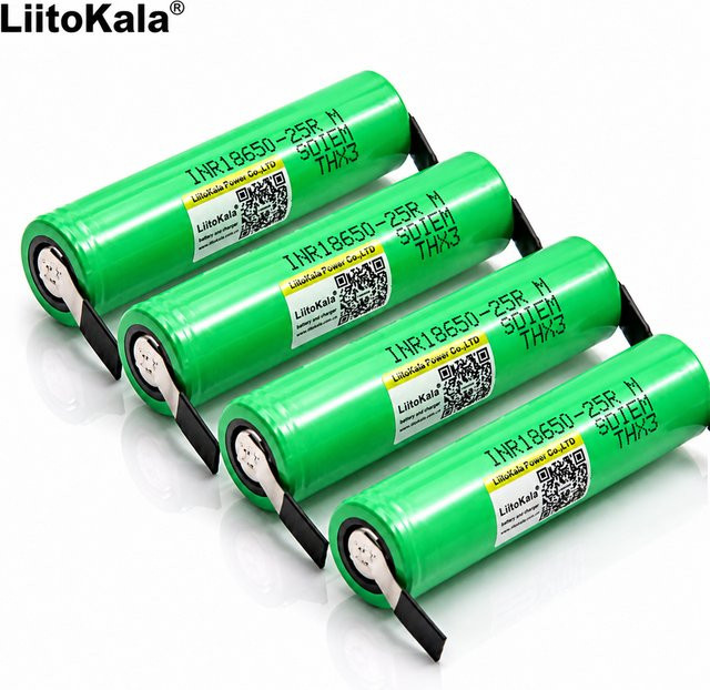 LiitoKala 18650 Lithium-Ionen-Batterie 2500mAh 3,6V Grün - Bild 1