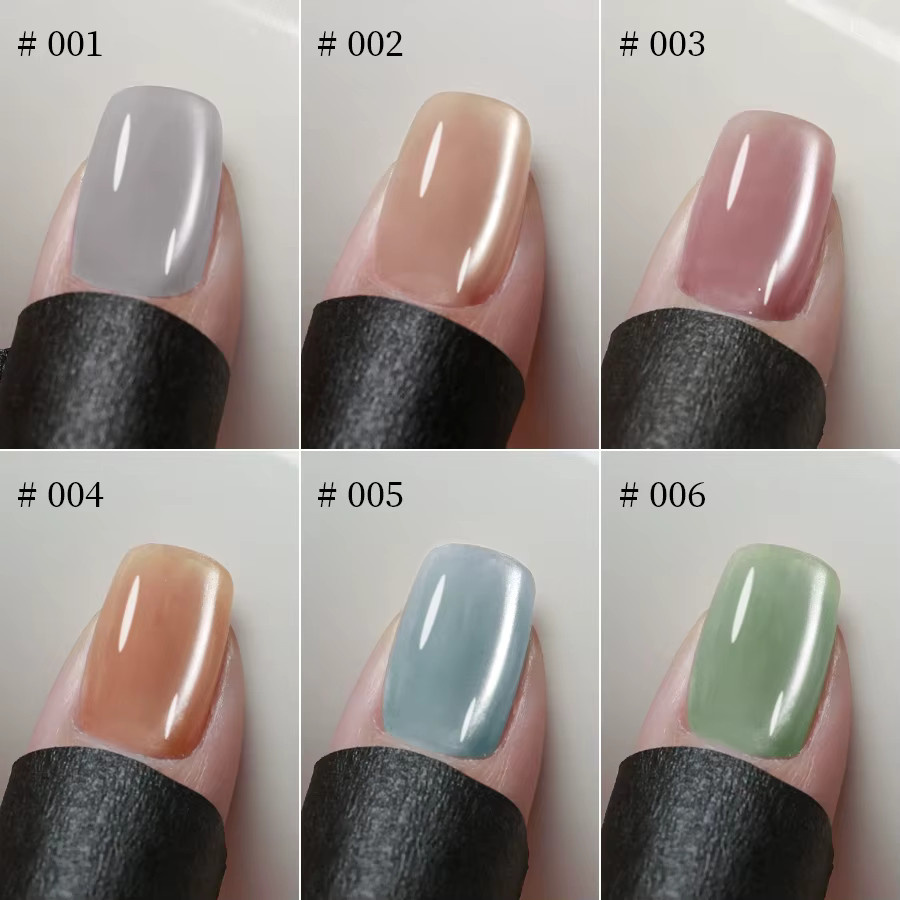 RSNAIL Kristall Katzenauge Magnetgel Nagellack, 6 Farben, 9g - Bild 4