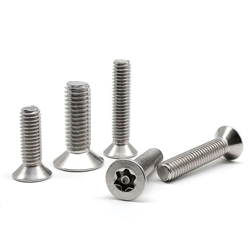 SCREWHOME Torx Flachsenkkopf Schraubenset mit Stift zur Diebstahlsicherung aus A2-70 Edelstahl in Silber, Mix-Größen M2.5 M3 M4 M5 - Bild 3
