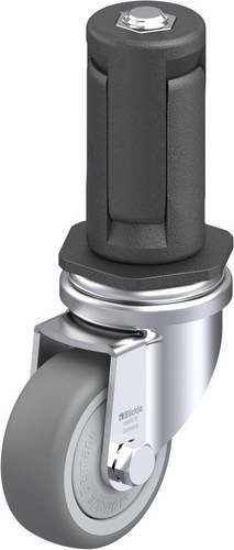 Blickle LRA-TPA 50KF-ER04 Lenkrolle in Grau und Silber mit Kunststoffrad, Rad-Durchmesser: 50 mm, Tragfähigkeit: 50 kg - Bild 1