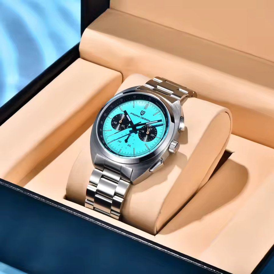 PAGANI DESIGN Chronograph, Quarz, Edelstahl, Saphirglas, Herren - Bild 4
