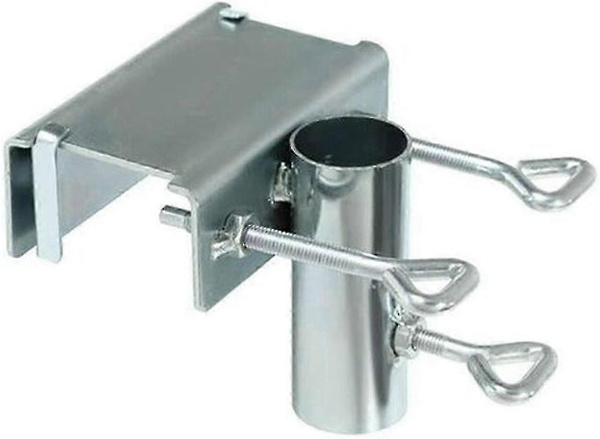 PASSY Sonnenschirmhalter für Geländer, verstellbarer Sonnenschirmständer für Balkon und Terrasse, rechteckig