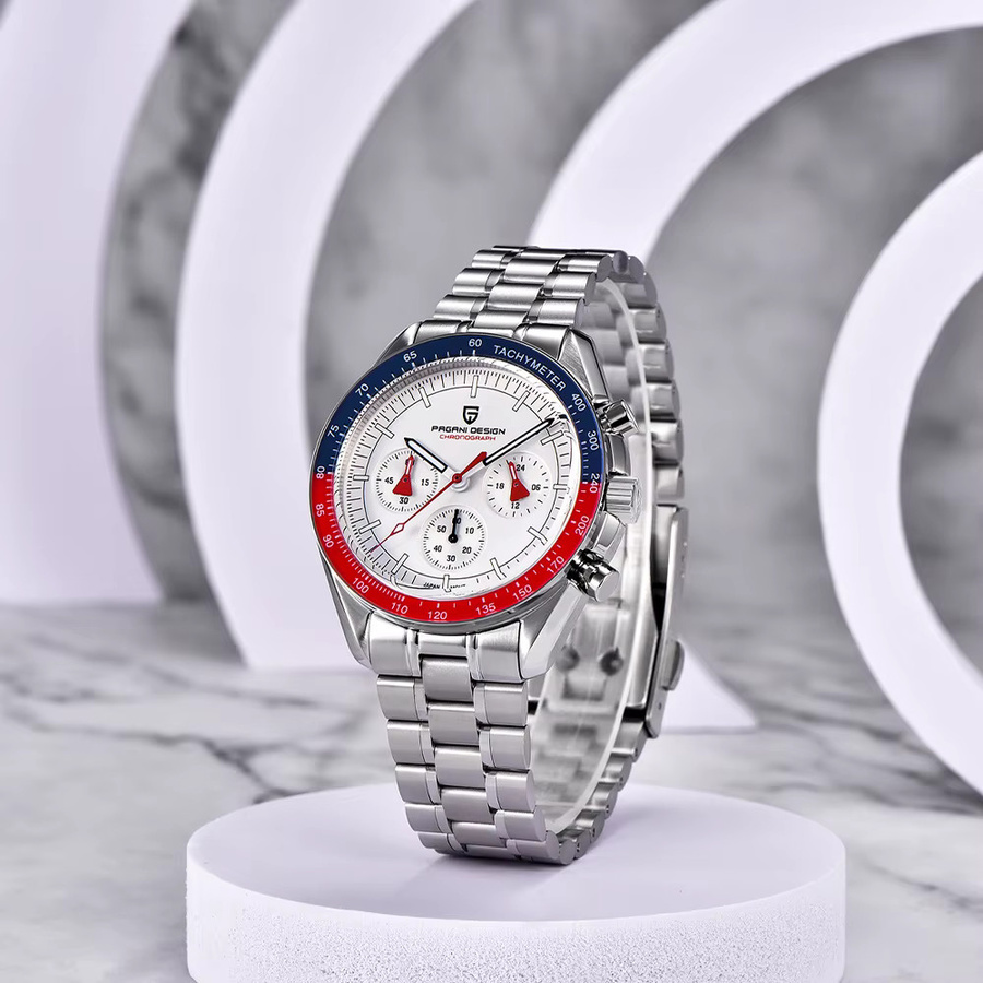 Pagani Design Chronograph, Quarz, Edelstahl, Saphirglas, Herren - Bild 2