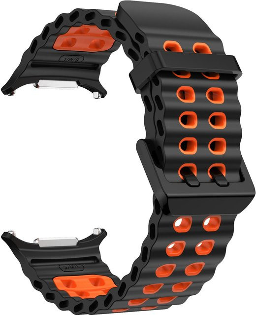 Samsung Galaxy Watch Ultra Sport Silikonarmband, Schwarz, Unisex - Bild 1