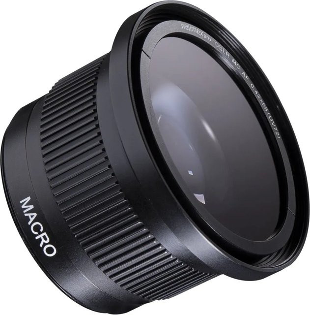 Walimex Pro Makro Fish Eye Vorsatzlinse Konverter Schwarz Durchmesser: 58 mm - Bild 1