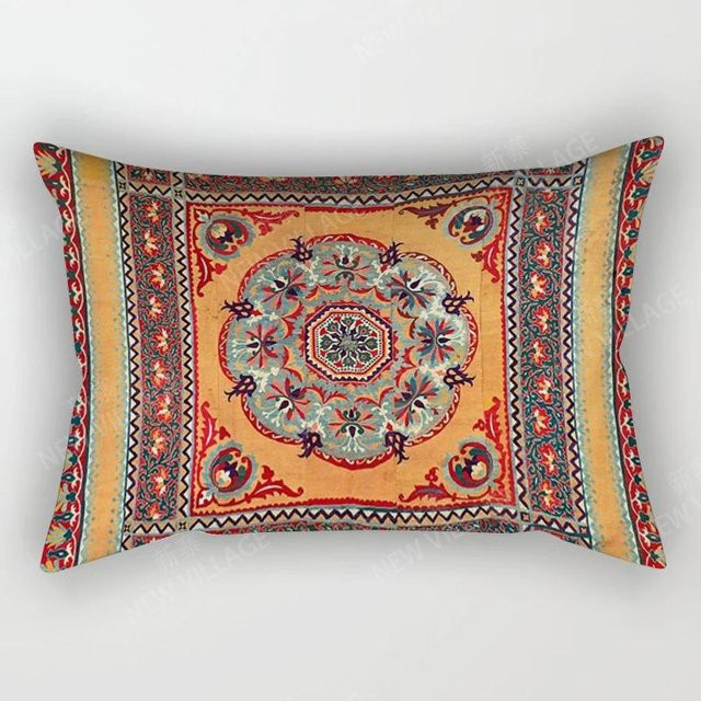 JMG Clothing Kissenbezug im Boho-Stil mit Nordischem Vintage-Herbst-Design, Mehrfarbig, Breite: 50 cm, Höhe: 30 cm - Bild 1
