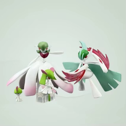 Bandai Pokémon Chanedo-Evolution-Gruppe, Animationsmodell, Kunststoff, Bunt / Mehrfarbig - Bild 1