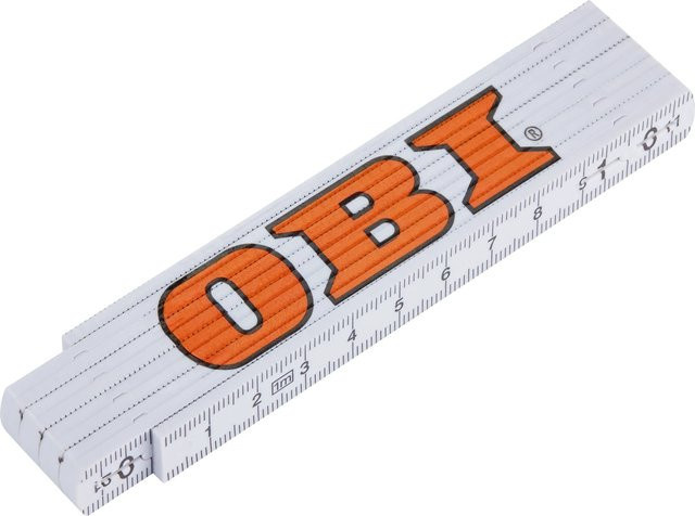 OBI Metermaßstab aus Fiberglas in Weiß, Länge: 100 cm - Bild 1
