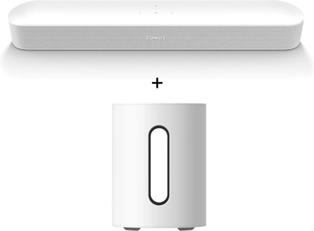 Sonos Beam Gen 2 Soundbar und Sub Mini Set in Weiß mit Wi-Fi - Bild 1
