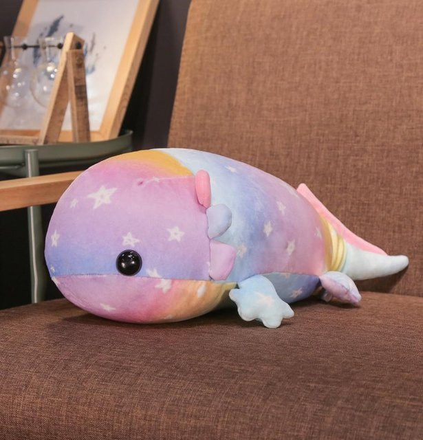 Bunter Plüsch-Dinosaurier-Fisch, Plüschtier, 37cm, ab 12 Jahren - Bild 1