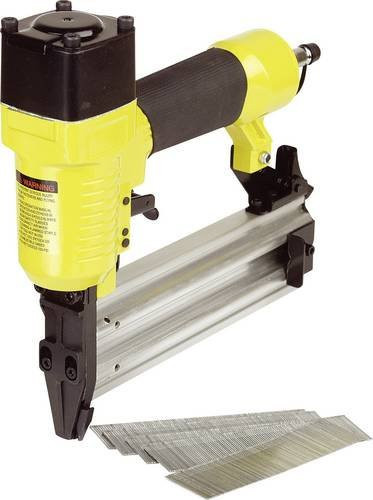 Mannesmann Druckluft-Tacker 8 bar in Gelb inklusive Koffer - Bild 1