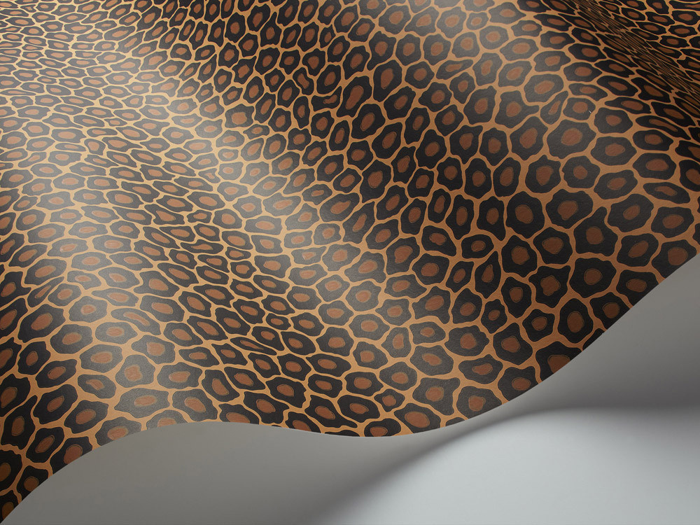 Cole & Son Tapete Senzo Spot in Anthrazit und Orange mit gepunktetem Design aus Vlies - Bild 1