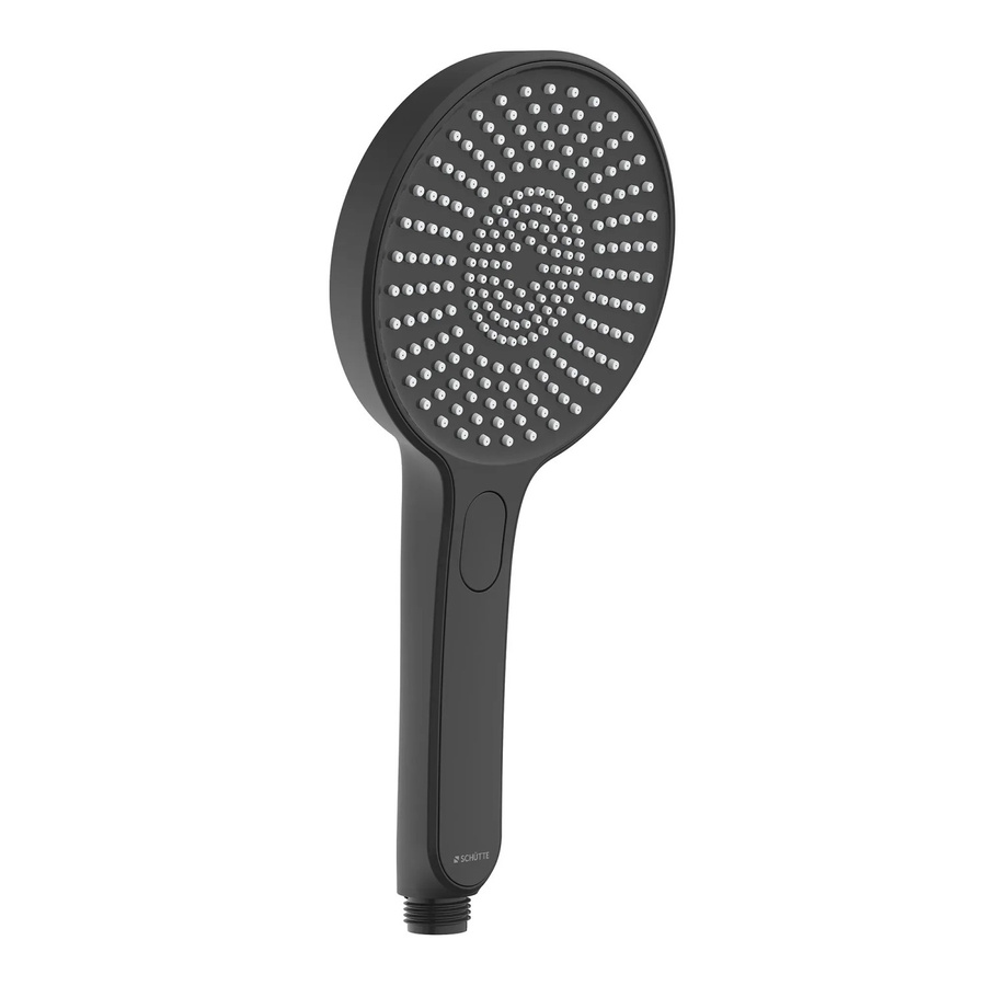 Schütte Handbrause Karibik in Schwarz Matt mit Anti-Limescale-Funktion und Spray-Strahl - Bild 2