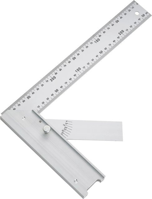 LUX-TOOLS Winkel mit Zunge in Silber, 300 mm - Bild 1