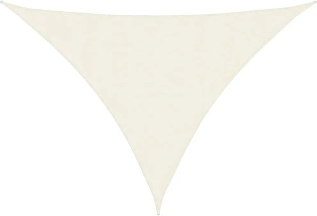 Furnicato Sonnensegel aus PU-beschichtetem Oxford-Gewebe, dreieckig, Creme, B x T x H: 300 x 400 x 400 cm - Bild 1