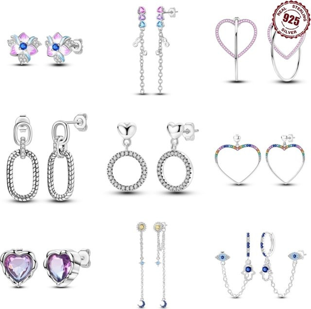 Orstarry Ohrstecker, 925 Silber, Zirkonia, Damen - Bild 1