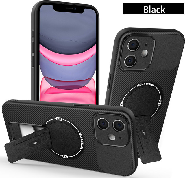 Magnetische Schutzhülle für iPhone 16 Pro Max, iPhone 15 Pro, iPhone 15, iPhone 16 Pro und iPhone 14 in Schwarz oder Grau - Bild 1