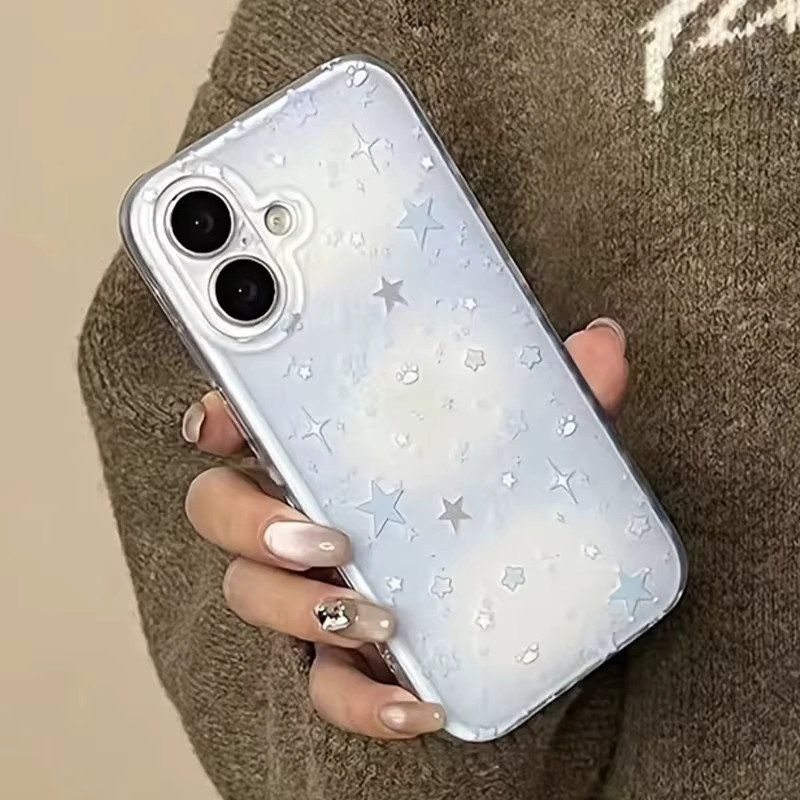 Handyhülle mit blauem Farbverlauf und Sternen für Samsung Galaxy A-Serie (4G/5G) - Bild 2