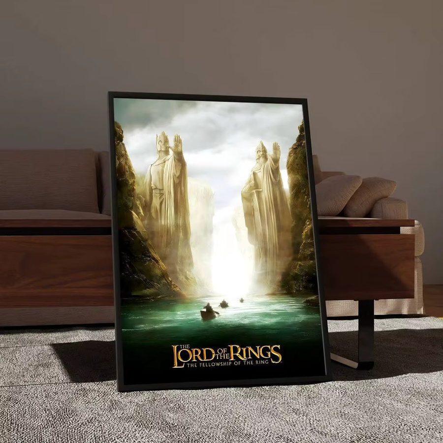 Rastar Der Herr der Ringe Film- und Anime-Poster, selbstklebende Wandkunst aus weißem Kraftpapier, mehrfarbig - Bild 5