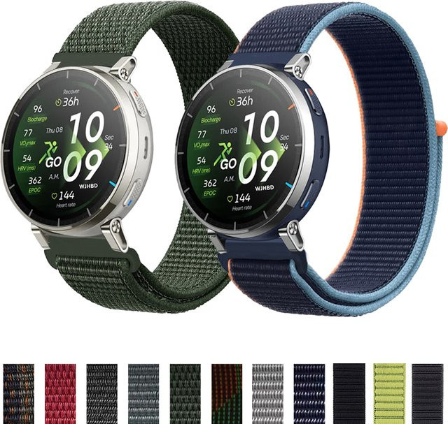 Amazfit Uhrenarmband Nylon, Schwarz - Bild 1