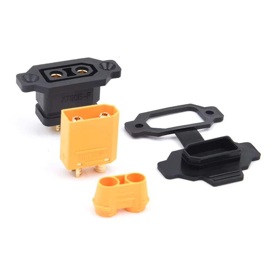 Amass XT90E-F Batterie Stecker XT90E Weiblicher Stecker Vergoldet als DIY Ersatzteil für Modellbau und Spielzeug - Bild 2