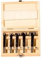Fischer Forstnerbohrer-Set mit 5 Teilen, Durchmesser 15-35 mm - Bild 1
