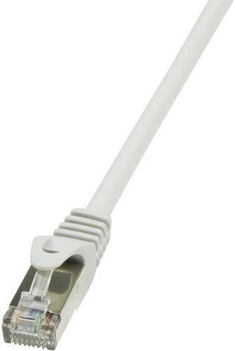 LogiLink CP2092S RJ45 Patchkabel CAT 6 F/UTP Ethernet/LAN Grau, Länge: 10,00 m - Bild 1
