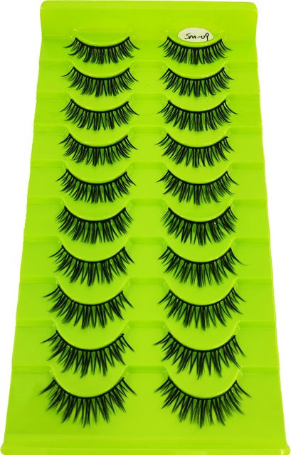 HBZGTLAD 3D-Wimpern aus künstlichem Nerz, Black, 10 Paar, Damen - Bild 1
