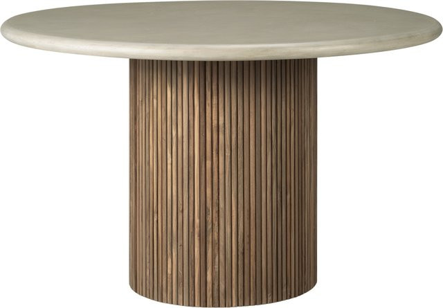 Ethnicraft Roller Max Outdoor Dining Table aus Teakholz und Beton in Grau, Braun und Multicolour - Bild 1