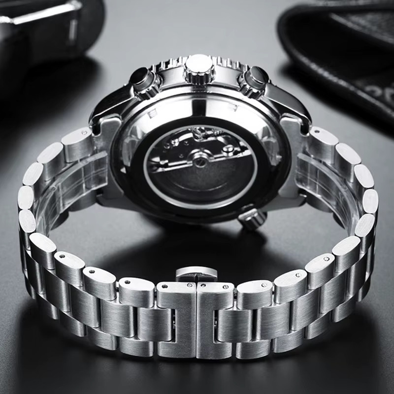 PAULAREIS Armbanduhr Automatik, Edelstahl, Schwarz, Herren - Bild 5